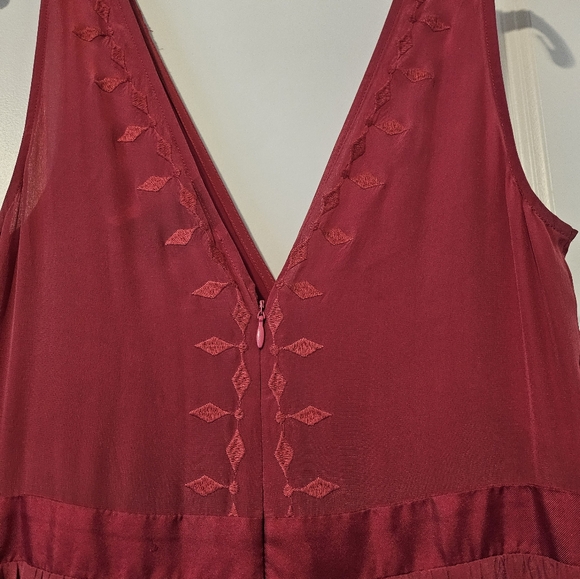 Anthropologie Wide leg silk jumpsuit - Picture 4 of 7